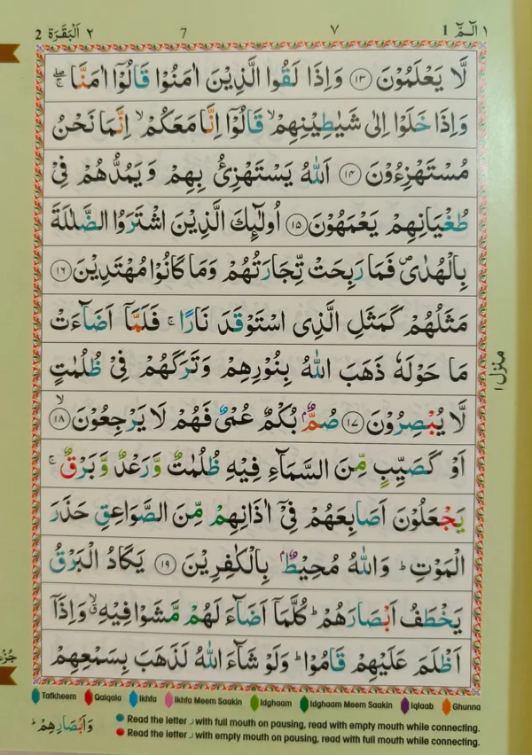 The Holy Quran (Arabic Colour Coded Tajweed Rules) - Image 3