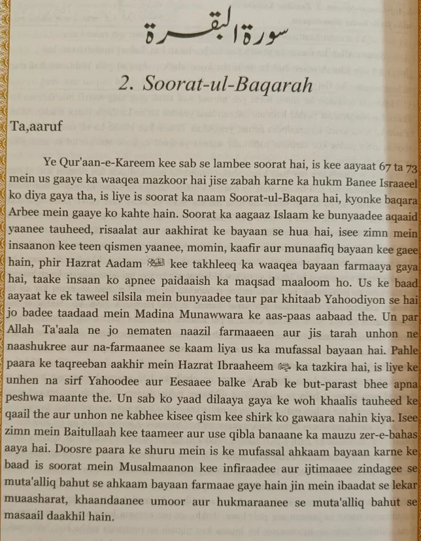 Aasaan Tarjumae Quran Tauzeeh-ul -Quran (Translation in Roman Script) - Image 5